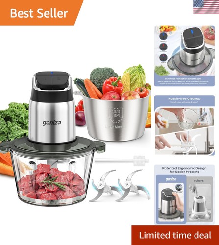 Food processor with dual - with,